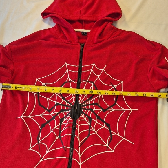 Spider Web Hoodie Sweatshirt - Picture 8 of 14